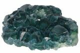 Blue-Green Fluorite Crystal Cluster - China #128799-1